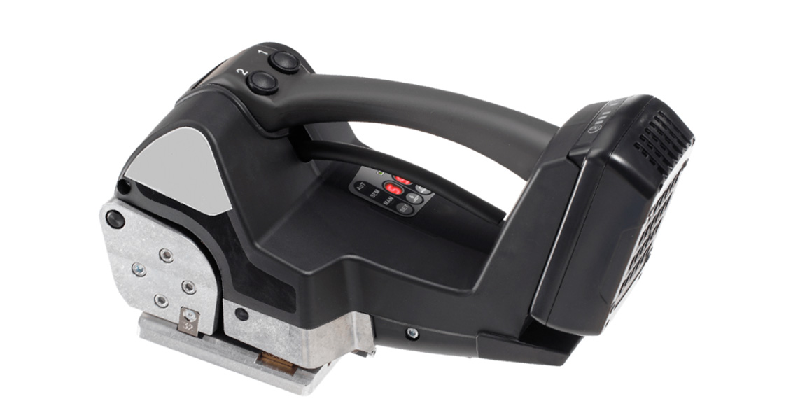 Flejadora de batería con fleje de poliéster modelo FSB- 25/32