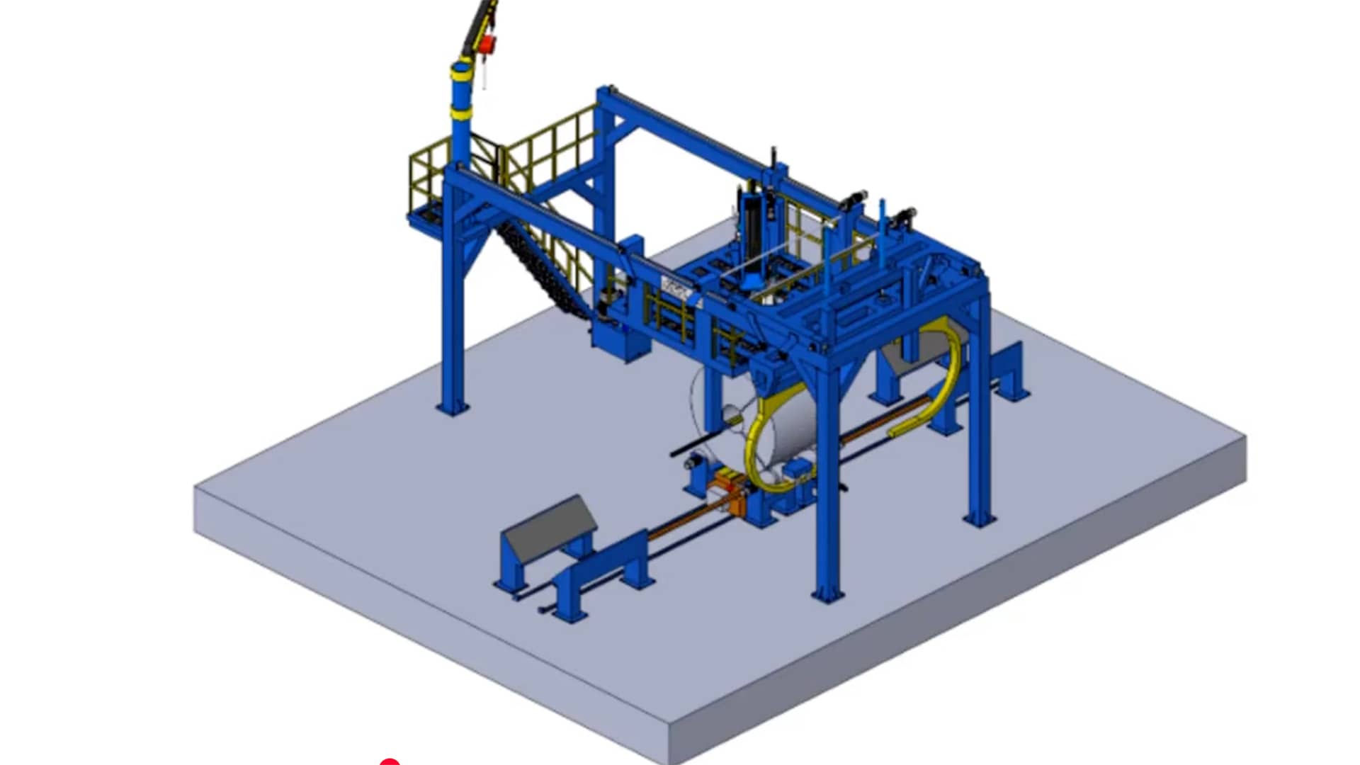Línea automática de embalaje de SAIZAR para bobinas de acero