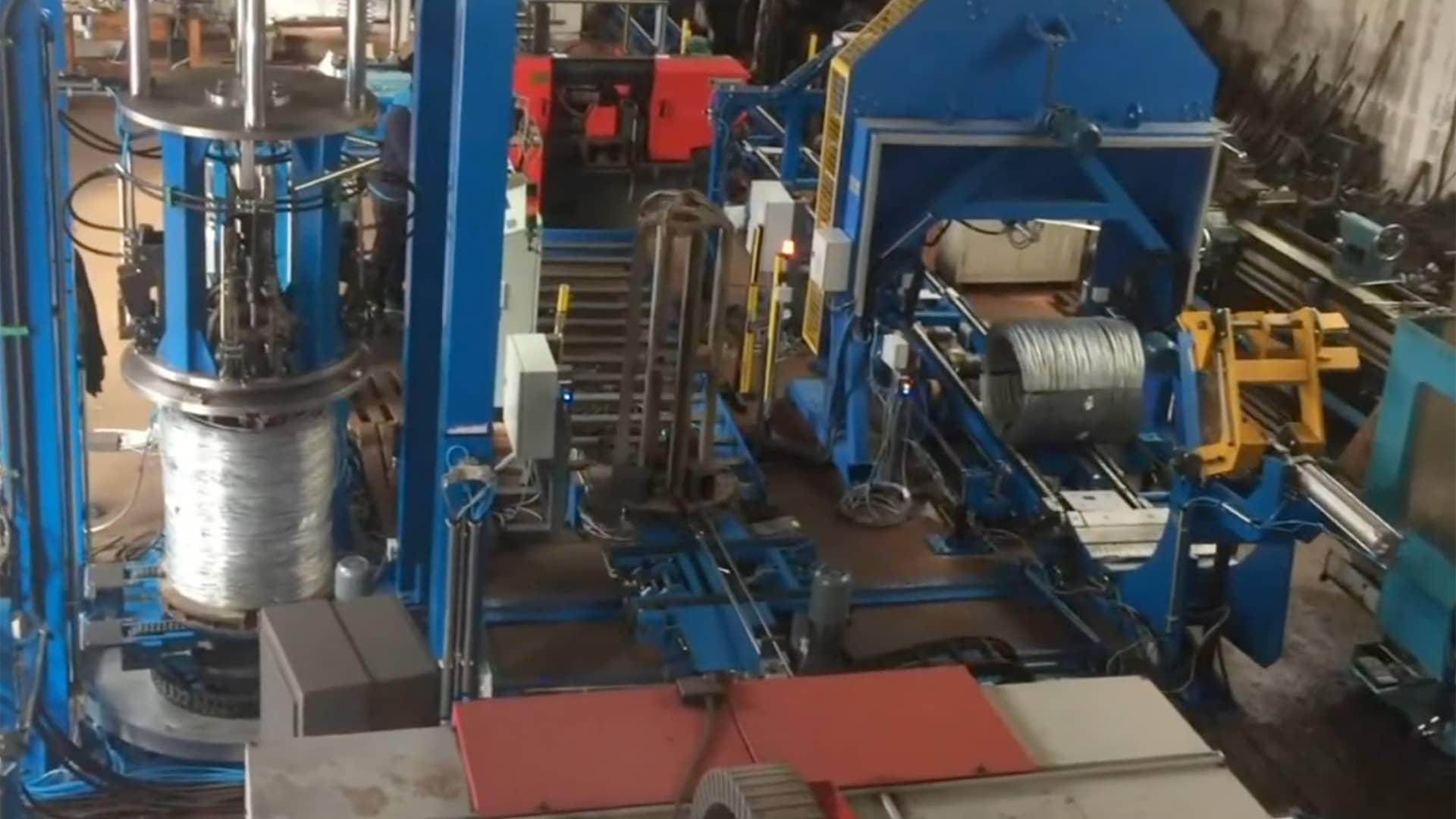 Línea automática de embalaje para bobinas de alambre de SAIZAR